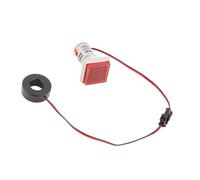 FTVOGUE LED Display Voltmeter, 22mm Digital Voltage Current Meter Indicator for Car Motorcycle, 0-100A 60-500V Red LED with High Accuracy (Red)