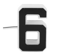 FTVOGUE LED House Number Light LED Illuminated Address Sign Backlit House Number with Stylish Black White Design Warm Glow IP44 for Outdoor Residential Store Address