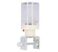 FTVOGUE LED Solar Alarm Lamp Solar Warning Lamp Strobe Light with Bright Red Blue Flashing Monocrystalline Silicon Panel for Road Construction Night Warning