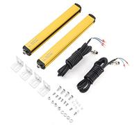 FTVOGUE Light Curtain Sensor Switch, Infrared Safety Device, Quick Response, Shock Resistant for Industrial Equipment, 24VDC Light Grating System for Manufacturing Automation