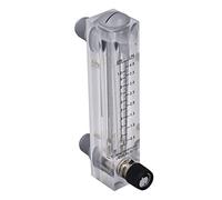 FTVOGUE Liquid Flowmeter Acrylic Panel Type Flowmeter 0.1 to 1 GPM Grade 4 Accuracy Transparent Body Male ZG1 2in Female ZG1 4in for Science Lab Liquid Measurement Control