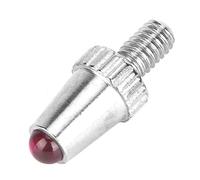 FTVOGUE M2.5 Thread Tungsten Steel Dial Indicator Probe Contact Points with Flat Edges for Dial Gauge Replacement (B2 ruby standard side head)