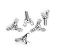 FTVOGUE M5 Wing Screws, 304 Stainless Steel Bolts with 8 Length Options, for Industrial Construction Home Office Fasteners (M5*12mm)