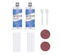 FTVOGUE Metal Glue Strong Adhesive Long Lasting AB Metal Repair for Ceramic Stone 2Pcs