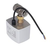 FTVOGUE Motorized Ball Valve Stainless Steel Body Electrical Ball Valve AC220V 3 Wire 2 Control DN20 3 4in Noiseless Control for HVAC Refrigeration Building Automation