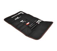 FTVOGUE Multifunction Pouch Holder, 600D Composite EVA Tool Roll Up Storage Bag with Handle for Hand Tools, Compact Organizer for Mechanics Electricians Enthusiasts 14.2 X 22.6 Inches (Black)