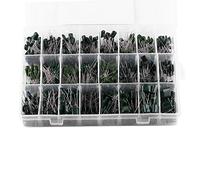 FTVOGUE Polyester Film Capacitors Set 660pcs 24Value Assorted Kit, 0.22nF to 470nF with Transparent Box for Electronic Professionals and Hobbyists