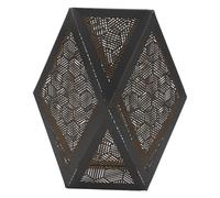 FTVOGUE Polygonal Modern Hollow Lampshade, Wrought Iron, E26 E27 Lamp Shade, 20cm Height for Table and Chandelier Lighting