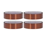 FTVOGUE Polyimide Adhesive Tape, 4pcs High Temperature Tape 108ft Antistatic Heat Transfer Set, Adhesive Transfer, Suitable for Circuit Board Heating and Lithium Battery (Width 25mm / 1in)