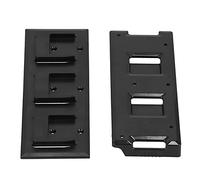FTVOGUE Power Tool Battery Mount, 3-Slot Wall-Ready Dock for 14.4V 18V | Countersunk hardware for flush wall hanging, injection molded clamp bracket fixes 3 units