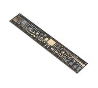 FTVOGUE Printed Circuit Board Ruler PCB Engineering Scale 15cm Multifunctional Measuring Tool with Protractor and IC Pitch Reference for Electronic Engineers Students and PCB Design