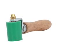 FTVOGUE Professional Silicone Roller Seesa Pressure Pressure Roll, High Temperature, Stable PVC Welding Power, Premium Wooden Handle (Green)