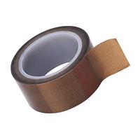 FTVOGUE PTFE Tape High Temperature Adhesive Tape 10m Roll 572F PTFE Sealing 0.13mm Thick for Vacuum Sealers and Heat Sealing Machines Non Stick Insulating Surface (Thickness 0.13*Width 25mm*Length