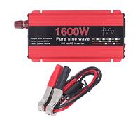 FTVOGUE Pure Sine Wave Inverter 1600W DC 12V to AC with Aluminum Alloy Housing Overcurrent Overload Short Circuit Protection and Cooling Fan for Solar Car Ship Outdoor Use