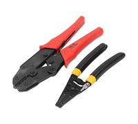 FTVOGUE Ratchet Wire Crimping Tool Kit Stainless Steel Wire Stripper with 4