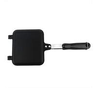 FTVOGUE ridge+monkey ridge+monkey Home Sandwich Mold Frying Pan, Double Sided Grill Pan Bread Toast Baking Pan Waffle Egg Boy Non Stick Double Sided Frying Pan 34.5 * 15 * 3 Cm