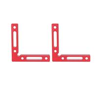 FTVOGUE Right Angle Positioning Clamp, Aluminum Alloy 90 Degree Positioning Square 120mm, 2 Pack L Shape Ruler for Woodworking, Box Cabinet Frame Assembly, Carpenter Use