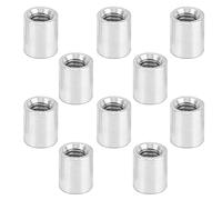 FTVOGUE Round Aluminum Standoff Spacer, M4 X 0.7mm Thread (7mm long) | 10-Pack Structural Support Pillars, 3501 Series Column, Anodized Alloy Build, Parallel Plate Rigidity, Small- Fastening