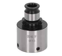 FTVOGUE Round Die Chuck, High Hardness Threading Holder for Workshop Repair Carbon Steel Blackening Finish GT12 M10 Male Thread Die Collet 19mm OD 30mm ID 1Pc