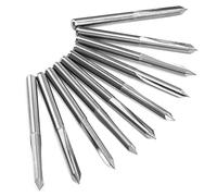 FTVOGUE Router Bit Tungsten Steel Milling Cutter 10pcs 3.175mm Shank 45 Degree Mirror Grinding Smooth Chip Removal for Wood Carving Engraving and Milling (45*0.3)