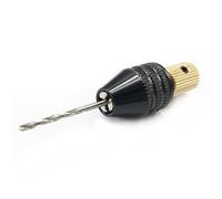 FTVOGUE Self Tightening Chuck, Adjustable Aluminum Alloy Carbon Steel Drill Chuck 3.17mm Hole for Micro Motor Drills