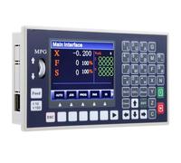 FTVOGUE Servo Stepper Motor Controller 4 Axis CNC Motion Control System with 3.5in LCD Display and USB for Engraving Milling Cutting (three axis)