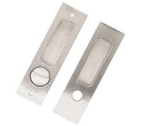 FTVOGUE Sliding Door Mortise Lock, Zinc Alloy, Recessed Handle, 4.8x2.2x0.8in, Ideal for Wood Indoor Balcony and Bathroom Use (#1)