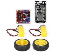 FTVOGUE Smart Car Robot Kit Plastic Tire Wheel Set with DC 3 to 6V Motor Gearmotors Module for RC Car Robotics Projects Students and Hobbyists 3 Piece Drive Parts