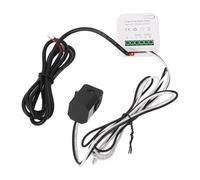 FTVOGUE Smart Energy Monitor 3.0 80A Clamp CT Sensor Real-Time Voltage Current Power Factor KWh Meter with Solar PV Grid Monitoring for Home Automation DIN Rail Installation
