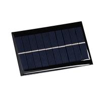 FTVOGUE Solar Panel Module, Polysilicon Solar Cell Module 5V 1W 100 X 70mm, 19% Conversion, 0 to 200mA Output, for Scientific Projects Outdoor Advertising Garden Lights
