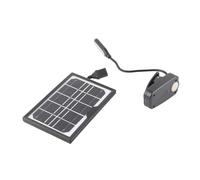FTVOGUE Solar Rechargeable Clamp Lamp, Flexible 3 Color LED Reading Light with Solar Panel and USB Charging 360 Rotating Gooseneck Clip On Lamp for Desk Book ABS 1 Pack