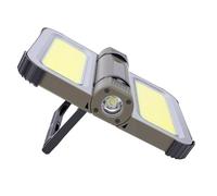 FTVOGUE Solar Rechargeable Work Light, 600-800lm Foldable LED Camping
