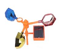 FTVOGUE Sound Light Bird ABS Solar Bird Deterrent Device with 360 Degree Reflection Rotating Flashing Light and Sound Alarm for Orchard Field Railway Airport Fish Pond