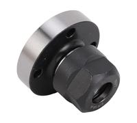 FTVOGUE Stainless Steel Flange Chuck, ER16 D45 Lathe Holder with 4 Holes Eccentric Nut Plate, Direct Install Collet Chuck for Lathe Machining Operators and Workshop Use