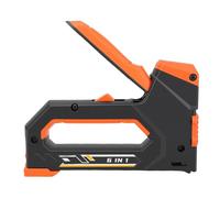 FTVOGUE Staple Gun Kit, Heavy Duty Manual Stapler with 6mm 8mm 10mm U T I Type Staples, for Woodworking Home Decoration Roof Engineering