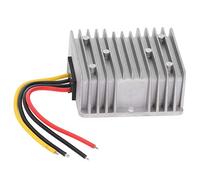 FTVOGUE Step Up Voltage Converter, Durable 12V to 24V 12A PWM Power Regulator for Vehicle Electronics Lighting Systems Aluminum Alloy IP67 74 x 74 x 32mm 1 Pack