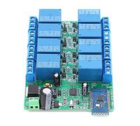 FTVOGUE Switch Relay Board, 8 Channel Timer Relay Module DC 5V PCB with Phone Control 6 to 10m Range 1 to 255s Delay for Smart Home Automation Lighting Control Users