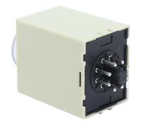 FTVOGUE Time Relay Adjustable Power On Delay Timer Relay ST3PA C 8 Pin AC 200 to 3A 5S to 30M for Industrial Control Panels Equipment Replacement Part (DC24V)