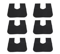 FTVOGUE Toilet Mat Dark Gray Washable Reusable Cuttable Potty Training Rug, Rubber Felt Floor Protector for Home Commercial Use 6 Pack (Adjustable Inner Ring)
