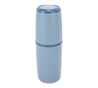 FTVOGUE Travel Toothbrush Case, Lightweight Plastic Portable Toothpaste Holder, Hygienic Storage for Business Trips, School, and Adventures (Dark Blue)