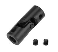 FTVOGUE Universal Joint 2 Pack Black Metal Shaft Coupling Motor Connector for Model Cars Ships Robots High Performance 8mm Inner Diameter 16mm Outer Durable Steering Universal Joint