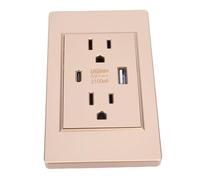 FTVOGUE Wall Outlet with USB and Type C Port 15A Electrical Receptacle Outlet PC Retardant Anti Overload Fire Prevention for Home Bedroom Living Room (#3)
