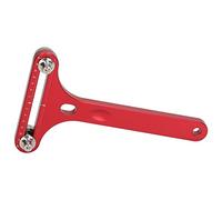 FTVOGUE Watch Case Opener Tool Adjustable T Shaped Back Cover Remover for Repair Bench Hobbyists Aluminum Alloy Red 1 Piece Movement Holder 2 Prong Watch Wrench