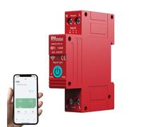 FTVOGUE WiFi Intelligent Circuit Breaker, Flame Resistant Digital Display Reclosing Switch with Automatic Reclosure and Voltage Current Power Monitoring for Home Distribution Box
