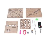 FTVOGUE Wooden Crane Model, Composite Wood 3D Wooden Puzzle with Remote Control, Double Lifting Points Assembly Model, Educational Toy for Kids Ages 6 to 14 Home Classroom