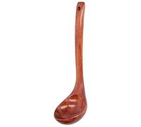 FTVOGUE Wooden Spoon Wood Soup Spoon for Non Stick Cookware Long Handle Wood Ladle in Natural for Stirring Mixing Serving Soup Porridge Sauce in Home Kitchen (27)