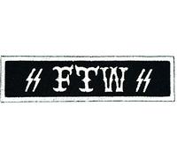 FTW Black White Patch Funny Slogan Joke Rockabilly Embroidered Biker Patch Biker Iron onSew on Patch