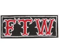 FTW Fuck The World Biker Motorcycle Kutte MC Patch Aufnäher Aufbügler