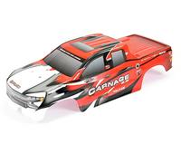 FTX Carnage 2.0 Red Printed Bodyshell 1/10 Scale RC Truck Body FTX6345R