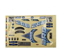 FTX DR8 Decal Set Blue Replacement Graphics for 1/8 Desert Racer FTX9581B